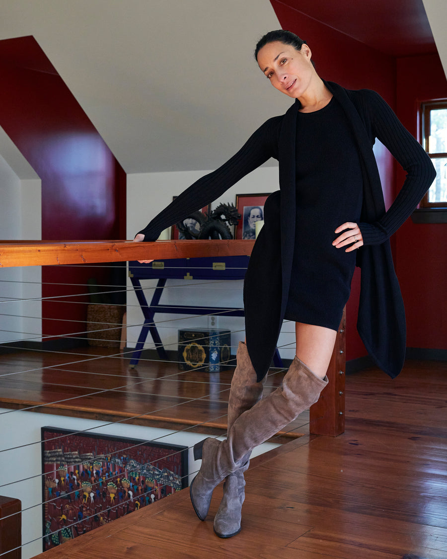 Nathalie Sleeveless Sweater Dress